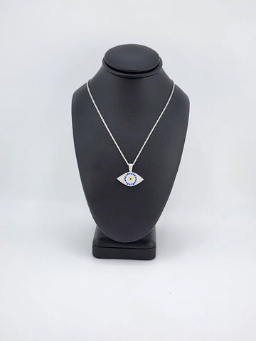 Brand New Sterling Silver 925 Evil Eye Necklace