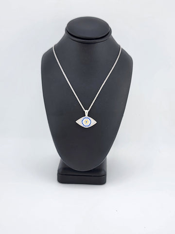 Brand New Sterling Silver 925 Evil Eye Necklace