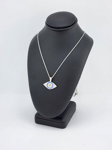 Brand New Sterling Silver 925 Evil Eye Necklace