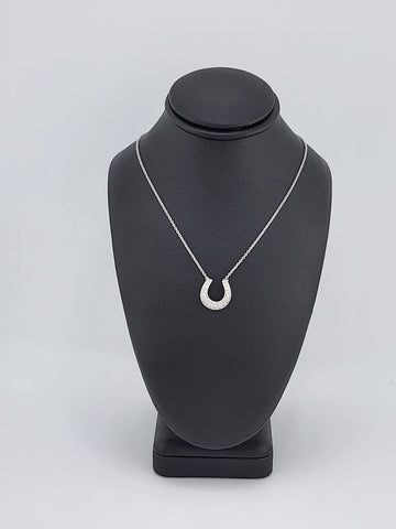 Brand New Sterling Silver 925 Horseshoe Necklace