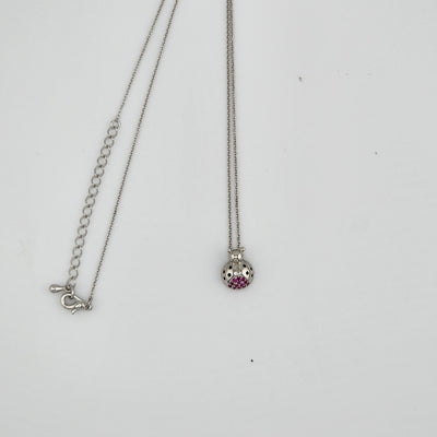 Brand New Sterling Silver 925 Lady Bug Necklace