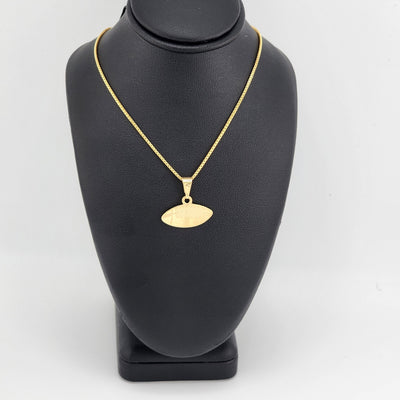 Brand New Brazilian 18k Gold Filled FootBall Necklace