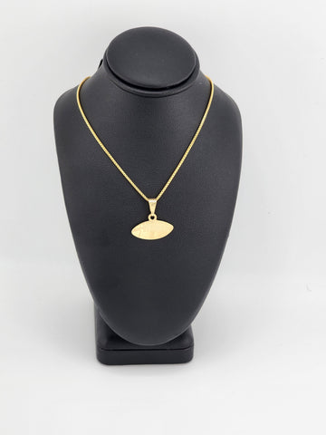 Brand New Brazilian 18k Gold Filled FootBall Necklace