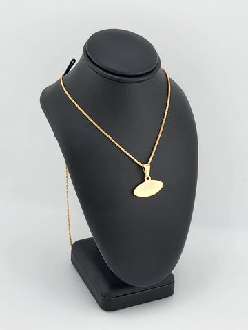 Brand New Brazilian 18k Gold Filled FootBall Necklace