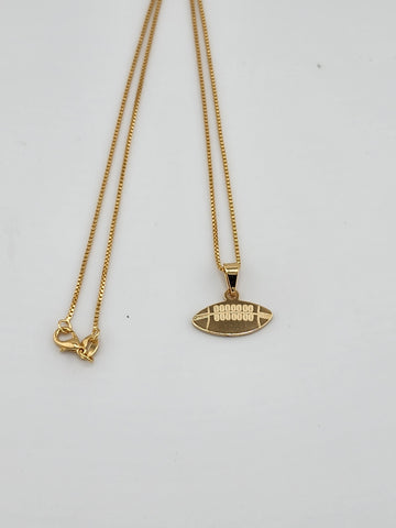 Brand New Brazilian 18k Gold Filled FootBall Necklace