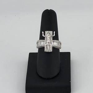 Brand New Sterling Silver 925 Jesus Cz Ring