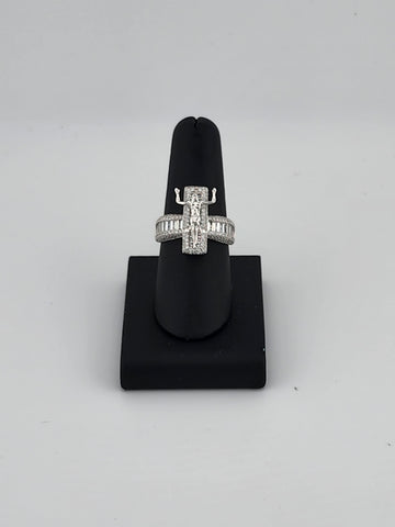 Brand New Sterling Silver 925 Jesus Cz Ring