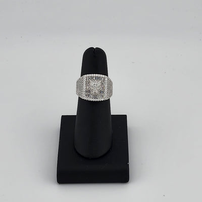 Brand New Sterling Silver 925 Leopard Face Cz Ring