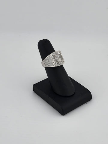 Brand New Sterling Silver 925 Leopard Face Cz Ring