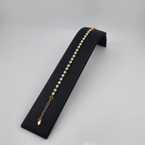 Brand New Brazilian 18k Gold Filled White beaded Bracelet