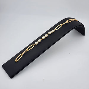 Brand New Brazilian 18k Gold Filled Elegant Beaded Design Bracelet