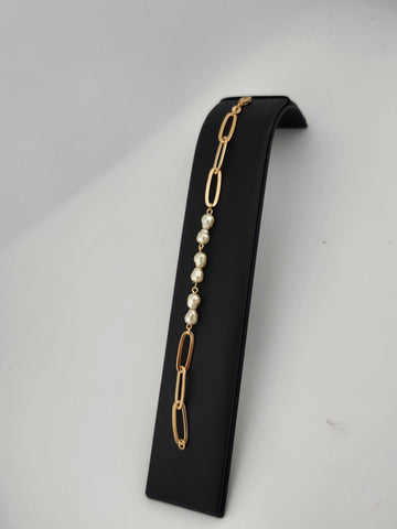 Brand New Brazilian 18k Gold Filled Elegant Beaded Design Bracelet