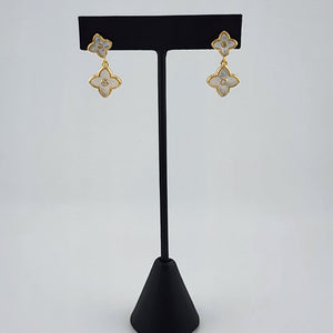 Brand New Brazilian 18k Gold Filled Elegant Design Earrings