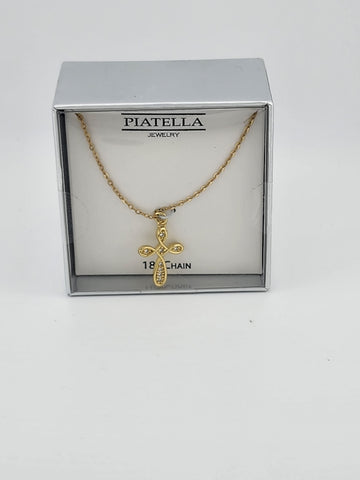 Brand New Cross Twist Necklace