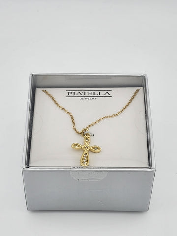 Brand New Cross Twist Necklace