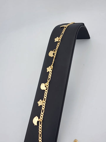 Flight of Grace – Dainty 18K Gold Filled Anklet with Bird & Butterfly Charms