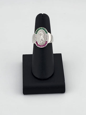 Sterling Silver 925 Virgen De Guadalupe Ring – Faith & Craftsmanship Combined