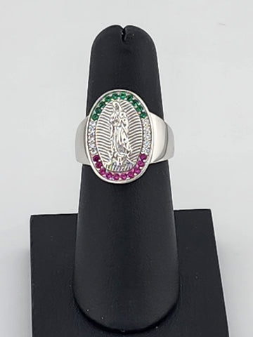 Sterling Silver 925 Virgen De Guadalupe Ring – Faith & Craftsmanship Combined