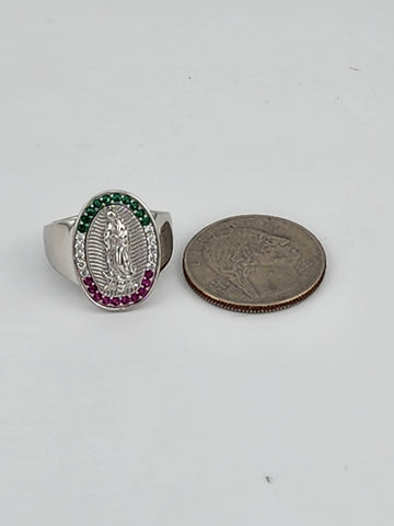 Sterling Silver 925 Virgen De Guadalupe Ring – Faith & Craftsmanship Combined