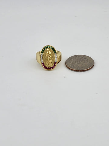 Sterling Silver 925 Virgen De Guadalupe Ring – Faith & Craftsmanship Combined