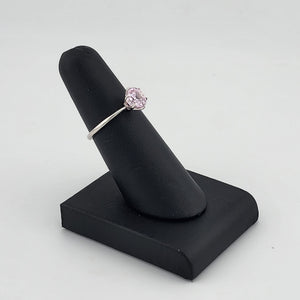 Romantic Pink Gemstone Ring in Sterling Silver 925 – Brand New & Elegant