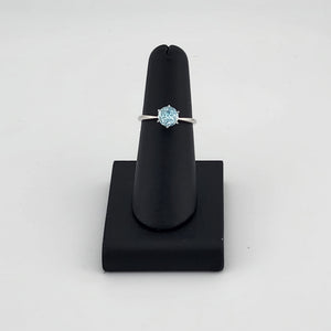 Romantic Blue Gemstone Ring in Sterling Silver 925 – Brand New & Elegant