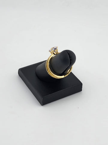 Sterling Silver 925 Crossover Ring with Gemstone – Modern Elegance, Brand New