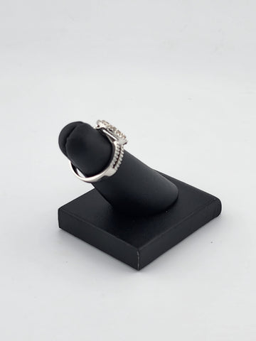 Sterling Silver 925 Ring – Elegant Round Design with Sparkling CZ Stones, Brand New