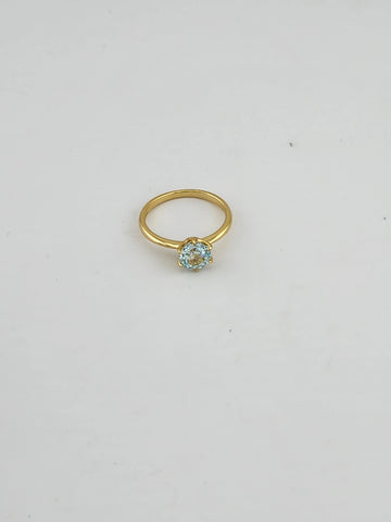 Sterling Silver 925 Ring with Vibrant Blue Gemstone – Elegant & Timeless Design
