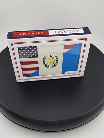Guatemala & USA Flag Wallet – Perfect Gift for Proud Dual Citizens