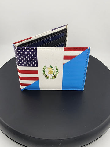 Guatemala & USA Flag Wallet – Perfect Gift for Proud Dual Citizens