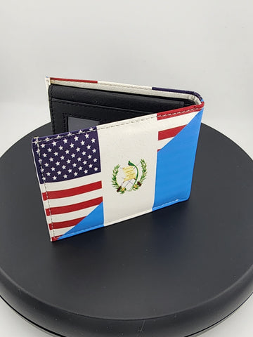 Guatemala & USA Flag Wallet – Perfect Gift for Proud Dual Citizens