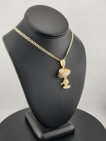 Sterling Silver 925 Snoopy Pendant Necklace – Classic Peanuts Character Jewelry