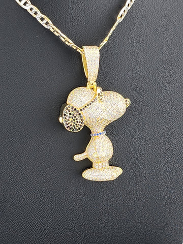 Sterling Silver 925 Snoopy Pendant Necklace – Classic Peanuts Character Jewelry