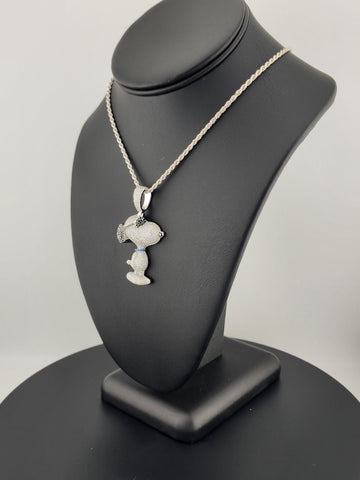 Sterling Silver 925 Snoopy Pendant Necklace – Classic Peanuts Character Jewelry