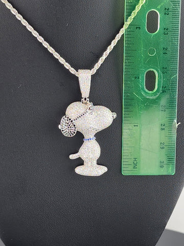 Sterling Silver 925 Snoopy Pendant Necklace – Classic Peanuts Character Jewelry