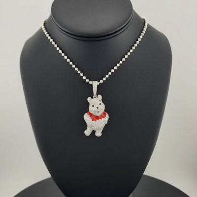 Brand New Sterling Silver Necklace – Winnie the Pooh Charm for All Ages