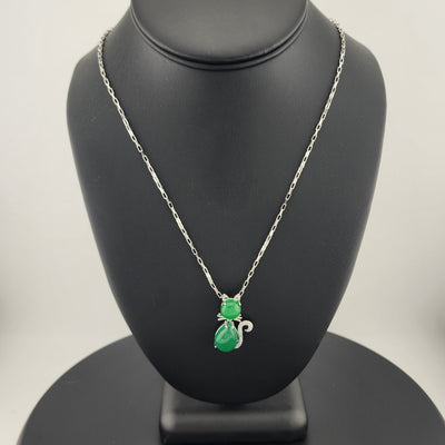 Lucky Jade Kitty Necklace – Purrfectly New!
