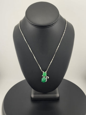 Lucky Jade Kitty Necklace – Purrfectly New!