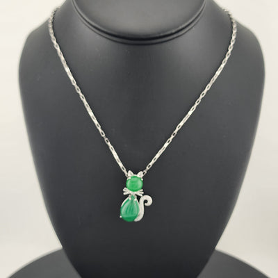 Lucky Jade Kitty Necklace – Purrfectly New!