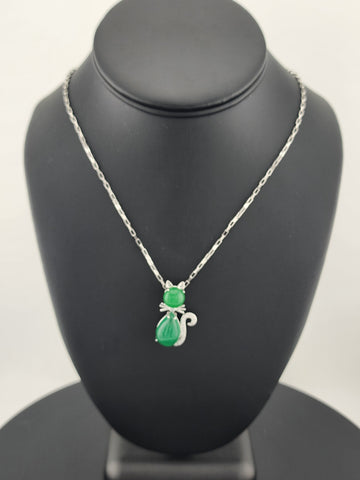 Lucky Jade Kitty Necklace – Purrfectly New!