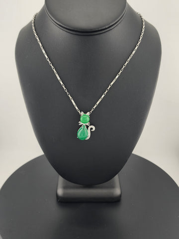 Lucky Jade Kitty Necklace – Purrfectly New!
