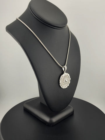 Mystic Vision – Illuminati Eye Necklace in Solid 925 Silver