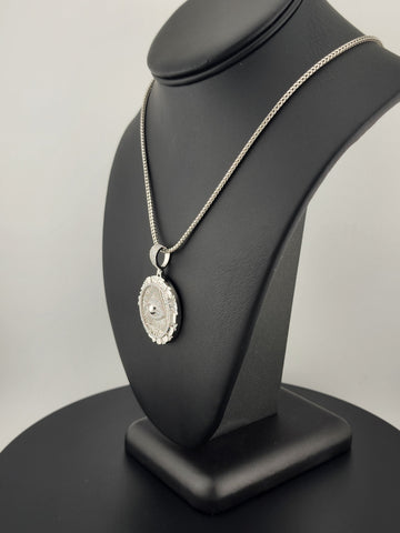 Mystic Vision – Illuminati Eye Necklace in Solid 925 Silver