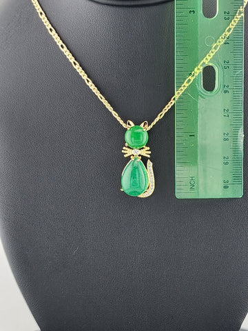 Lucky Jade Kitty Necklace – Purrfectly New!