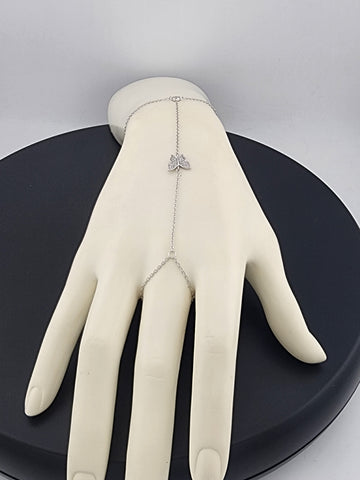 Butterfly Hand Ring Bracelet in 925 Sterling Silver – Dainty & Stylish
