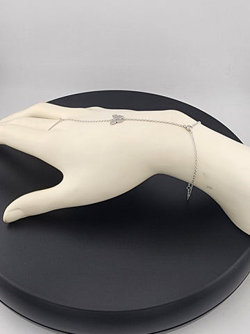 Butterfly Hand Ring Bracelet in 925 Sterling Silver – Dainty & Stylish