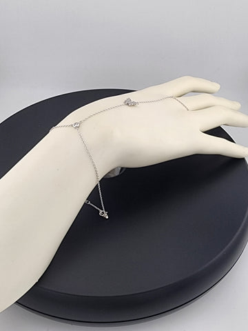Butterfly Hand Ring Bracelet in 925 Sterling Silver – Dainty & Stylish