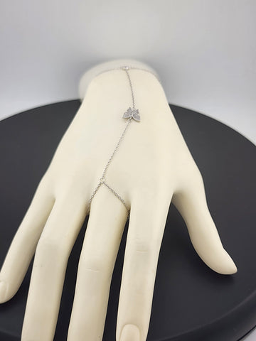 Butterfly Hand Ring Bracelet in 925 Sterling Silver – Dainty & Stylish