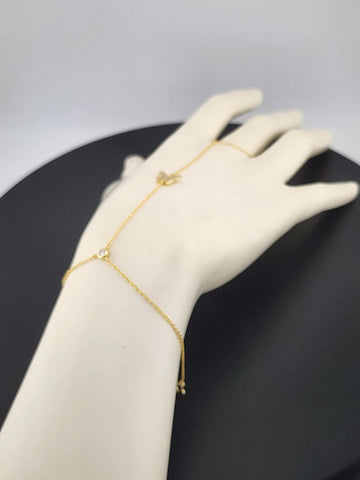 Butterfly Hand Ring Bracelet in 925 Sterling Silver – Dainty & Stylish